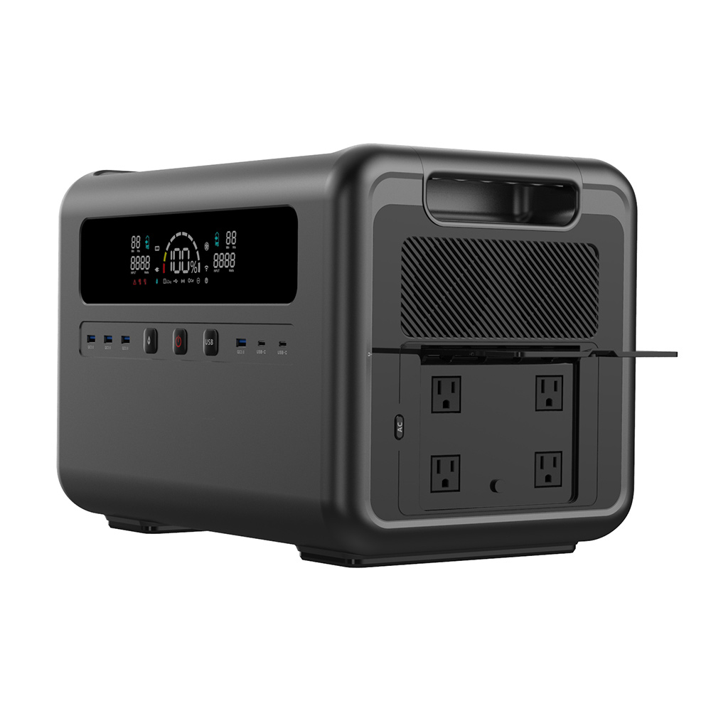 Portable Power Station - مولد طاقة شمسية بقدرة 2400 واط،
