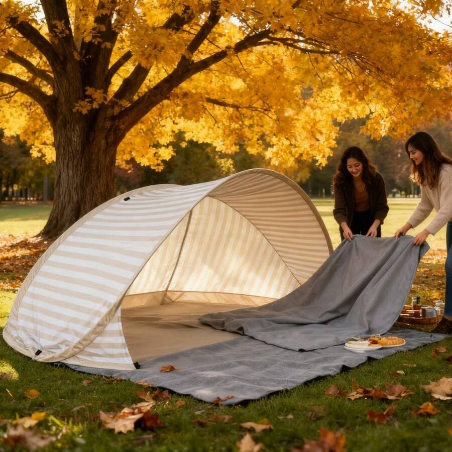 Outdoor Camping Automatic Quick Opening Tent - خيمة شاطئية لشخصين تُفتح في ثانيتين!