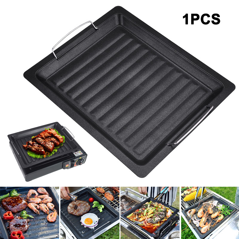 Camp Cooking Set - مقلاة شواء مربعة سميكة للاستخدام الخارجي