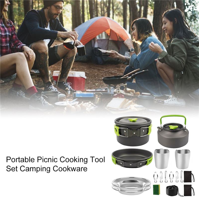 【المشتريين】جهيزات المطابخ التخ - مراجعة Camp Cooking Set وسعره