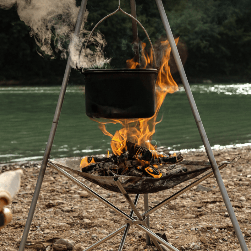 موقد تخييم محمول قابل للطي من  - مراجعة Outdoor Camping Fireplace وسعره