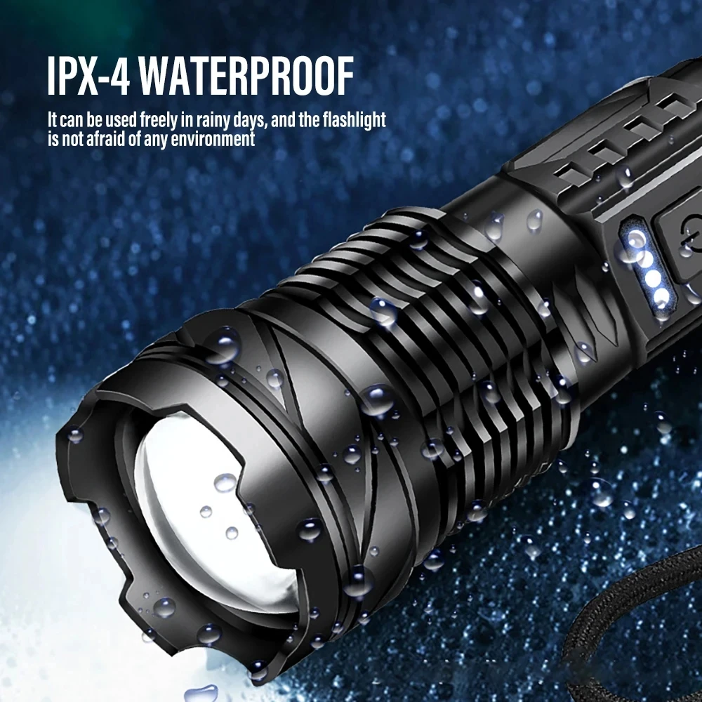 مصباح يدوي LED قوي قابل لإعادة - مراجعة Outdoor Camping And Fishing وسعره