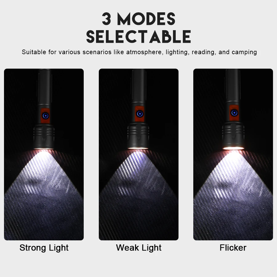 مصباح يدوي LED عالي الطاقة USB - مراجعة Outdoor Camping And Fishing وسعره