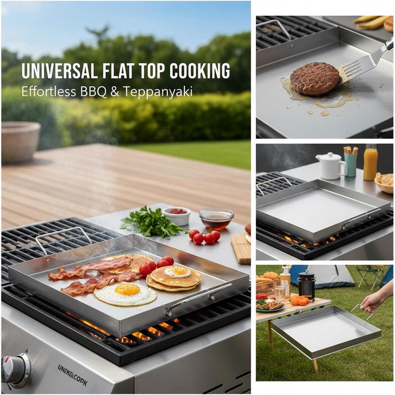شواية مسطحة عالمية مقاس 18x16  - مراجعة Camp Cooking Set وسعره