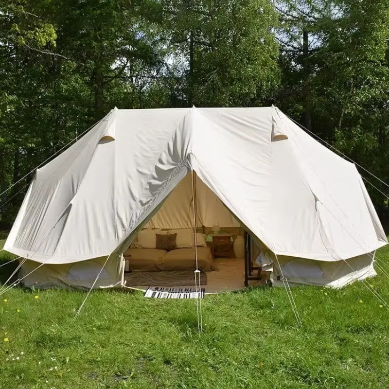 خيمة كبيرة من القماش القطني لل - مراجعة Outdoor Yurt Camping وسعره