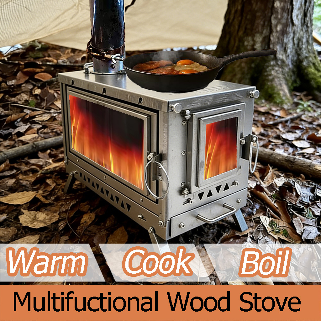 موقد خيمة DANCHEL T3 من التيتا - مراجعة Outdoor Camping Fireplace وسعره