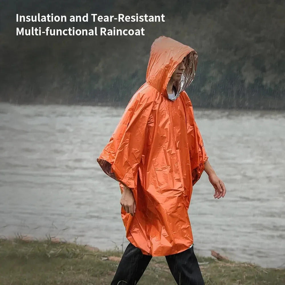 معطف واق من المطر للطوارئ مغطى - مراجعة Camping Rain Poncho وسعره