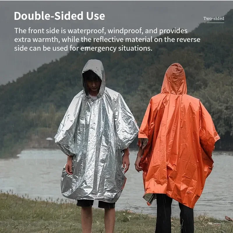 معطف واق من المطر للطوارئ مغطى - مراجعة Camping Rain Poncho وسعره