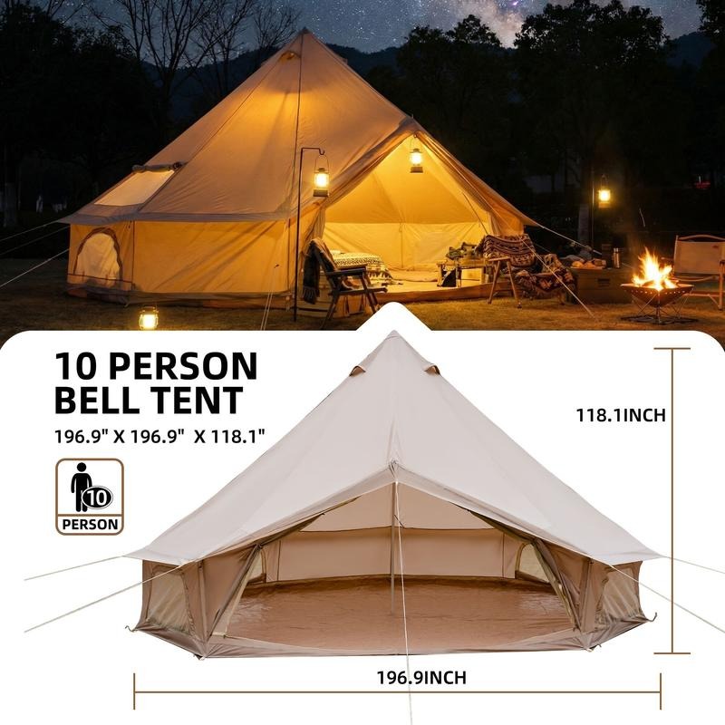 خيمة جرسية للاستخدام في جميع ا - مراجعة Outdoor Yurt Camping وسعره