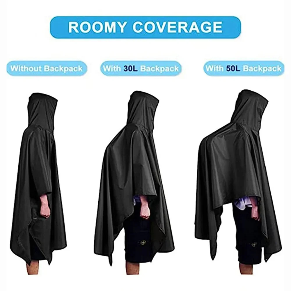 معطف واق من المطر عسكري 3 في 1 - مراجعة Camping Rain Poncho وسعره