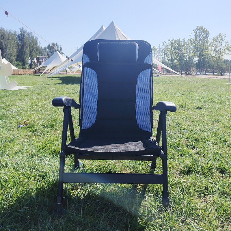 كرسي خارجي محمول قابل للطي بخم - مراجعة Outdoor Camping And Fishing وسعره