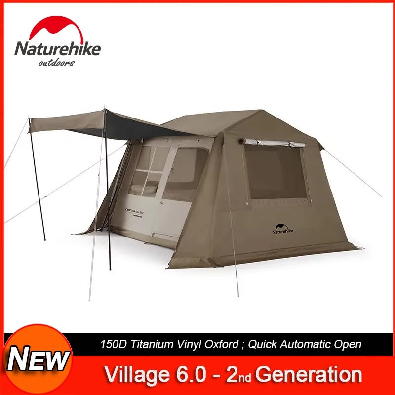 【للاستخدام الخارجي】خيمة ناتشره - مراجعة Outdoor Camping Automatic Quick Opening Tent وسعره