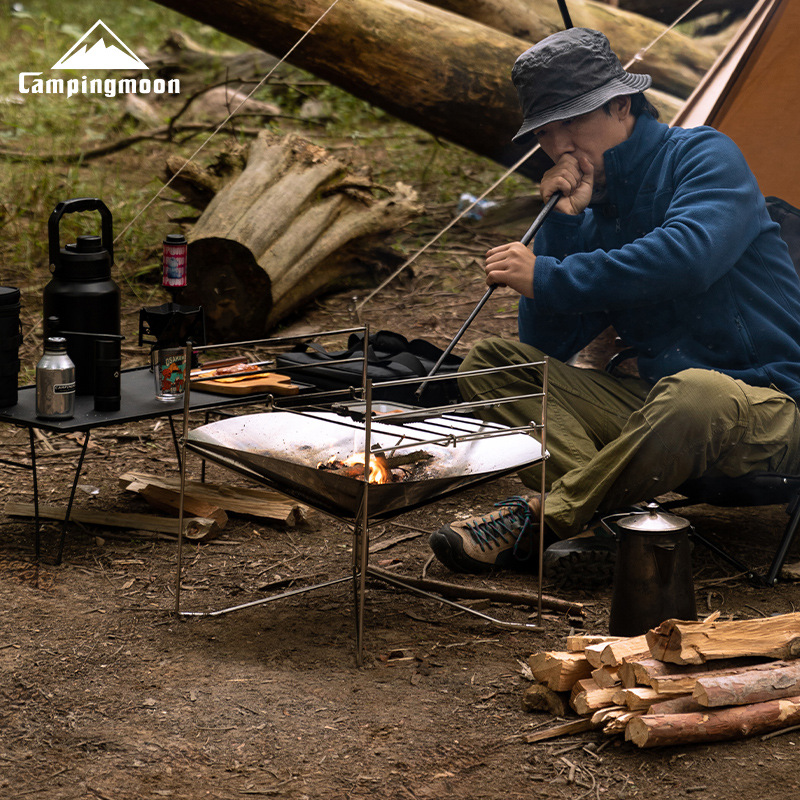 CAMPINGMOON SOLO-A3 طاولة حريق - مراجعة Outdoor Camping Solo وسعره
