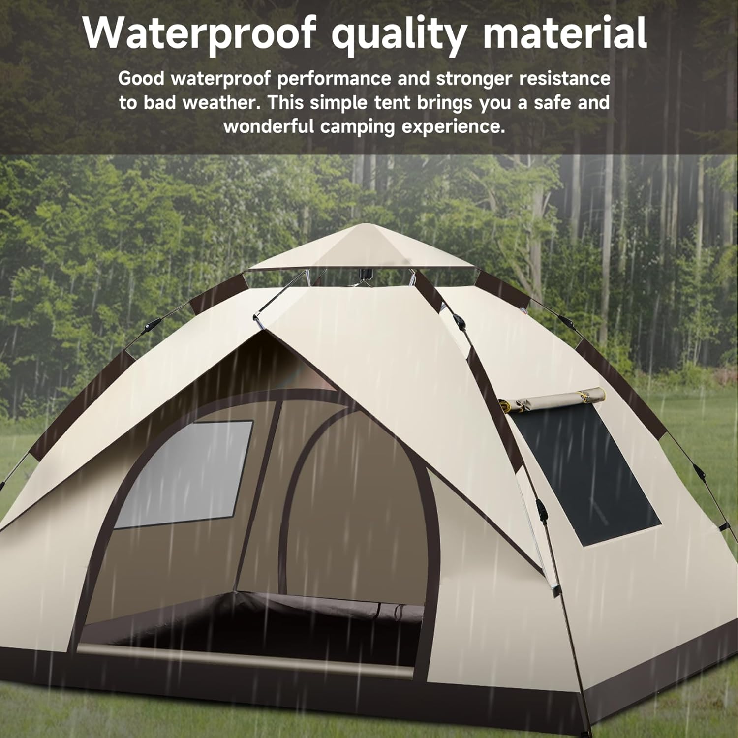 خيمة تخييم مقاومة للماء تتسع ل - مراجعة Outdoor Camping Automatic Quick Opening Tent وسعره