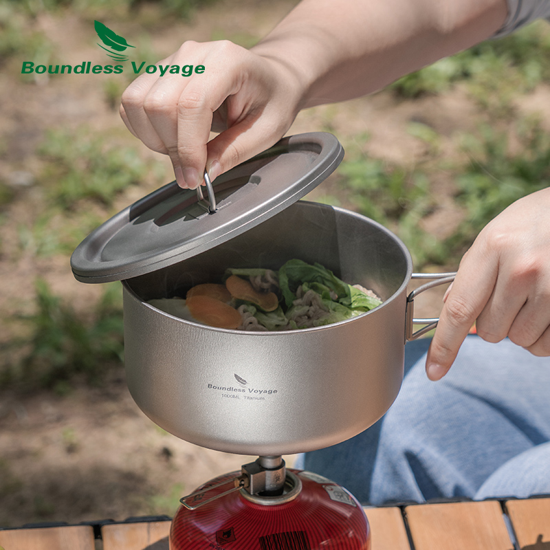 وعاء تخييم من التيتانيوم بدون  - مراجعة Camp Cooking Set وسعره