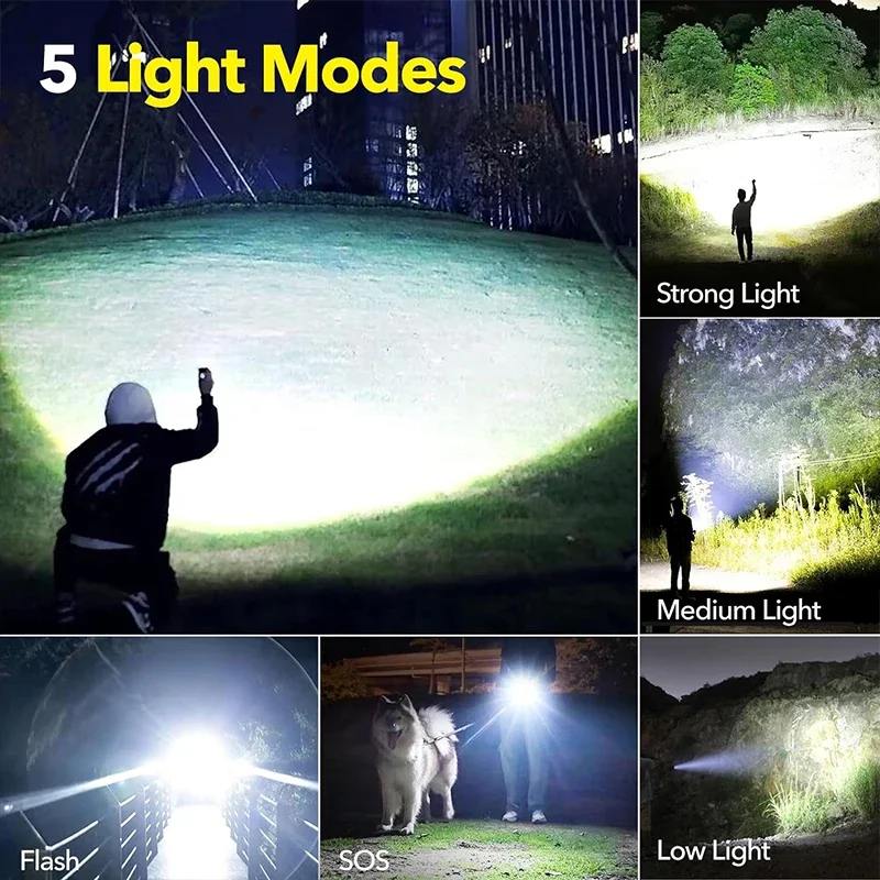 مصباح يدوي LED عالي الطاقة قاب - مراجعة Outdoor Camping And Fishing وسعره