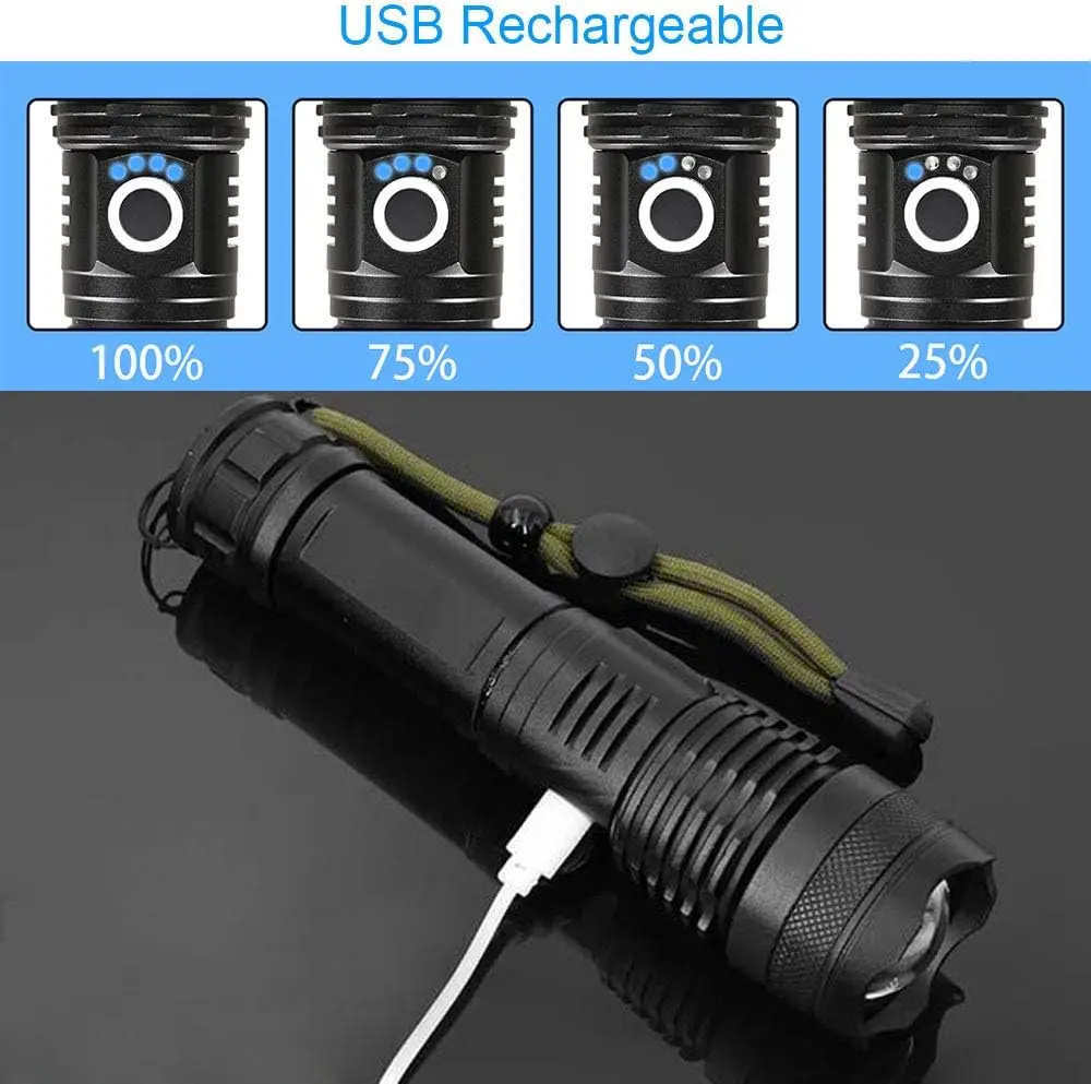 مصباح يدوي LED عالي الطاقة قاب - مراجعة Outdoor Camping And Fishing وسعره