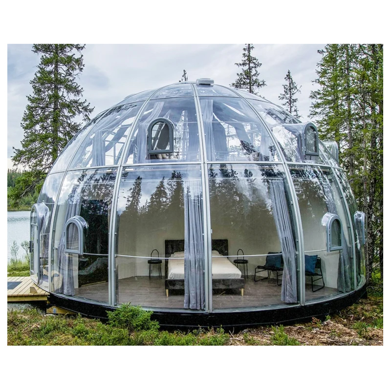 خيمة فاخرة شفافة مخصصة على شكل - مراجعة Outdoor Camping Venues وسعره