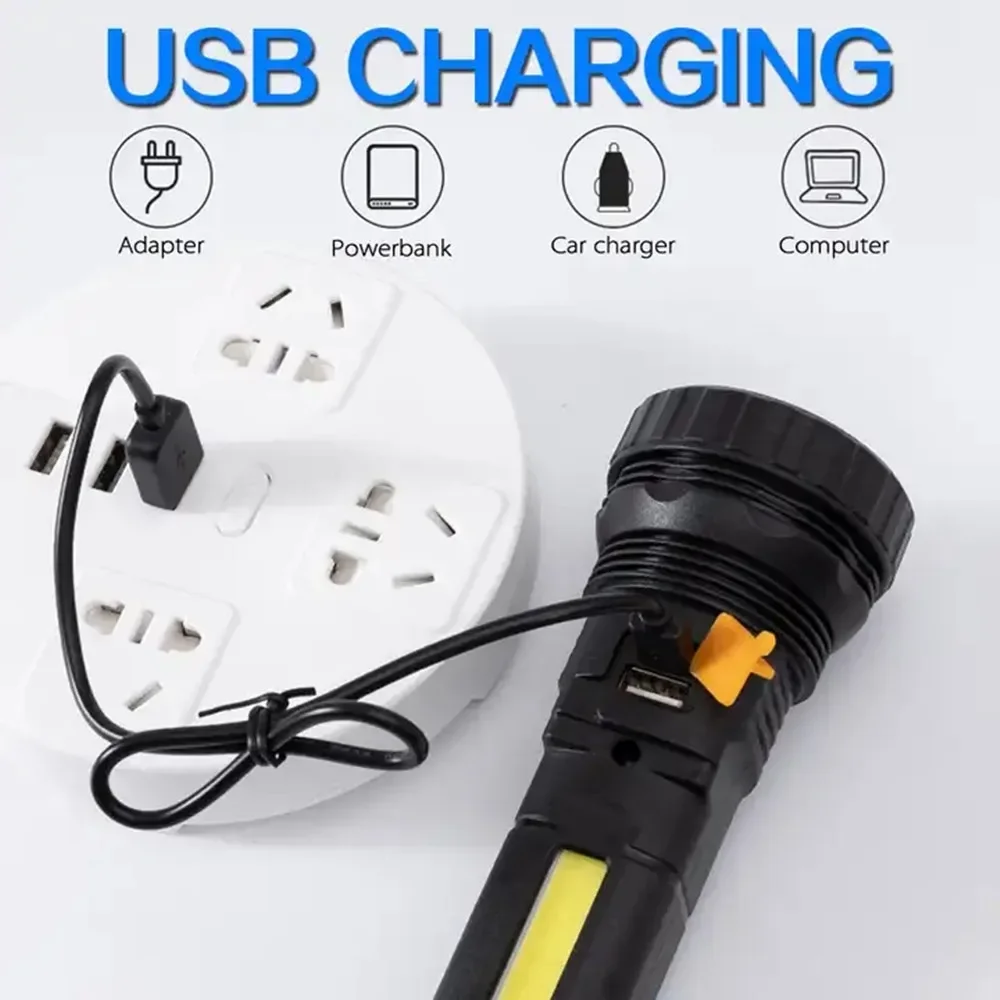 مصباح يدوي LED شمسي متعدد الوظ - مراجعة Outdoor Camping And Fishing وسعره