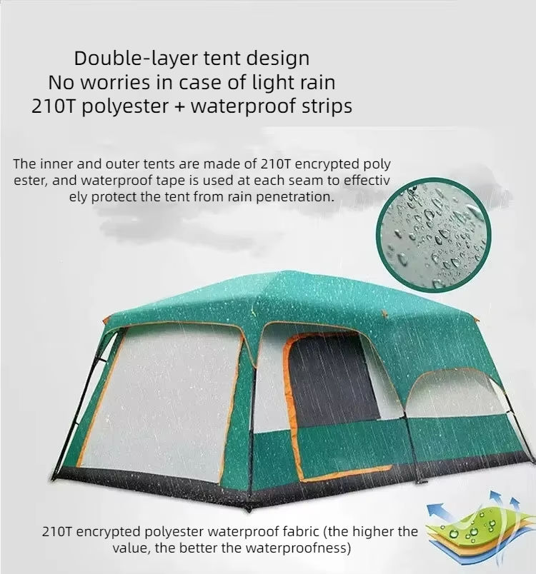 خيمة تخييم فاخرة كبيرة، غرفتي  - مراجعة Outdoor Camping Furniture وسعره