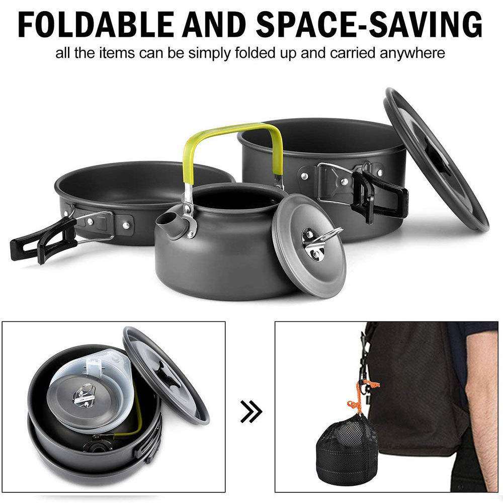 مجموعة أدوات الطهي للتخييم الخ - مراجعة Camp Cooking Set وسعره
