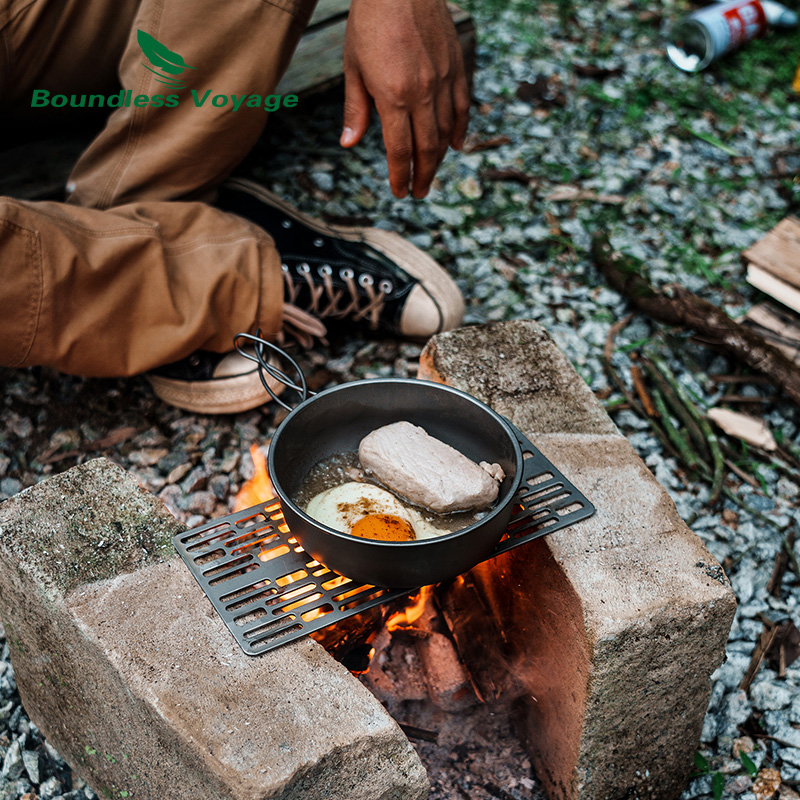 طبق شواء شواء من التيتانيوم ،  - مراجعة Camp Cooking Set وسعره